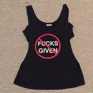 Black Tank Top (Sides Cut Out)